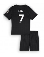 Tottenham Hotspur Xavi Simons #7 Venkovní dres pro děti 2025-26 Krátký Rukáv (+ trenýrky)